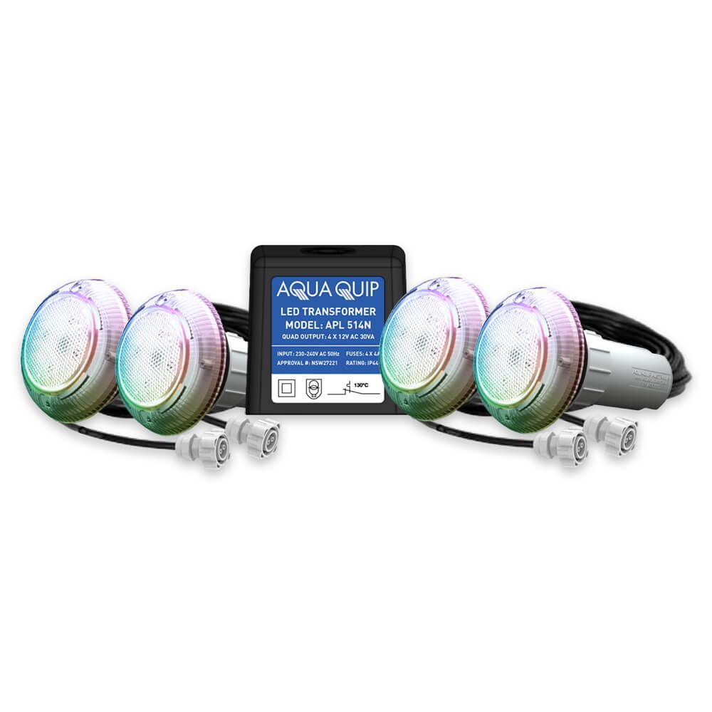 Aquaquip EvoFG LED - Fixed White, Blue or Multi-Colour fibreglass Flush Mounted Retro-Fit underwater Pool Light Aquaquip EvoFG LED - Fixed White, Blue or Multi-Colour fibreglass Flush Mounted Retro-Fit underwater Pool Light
